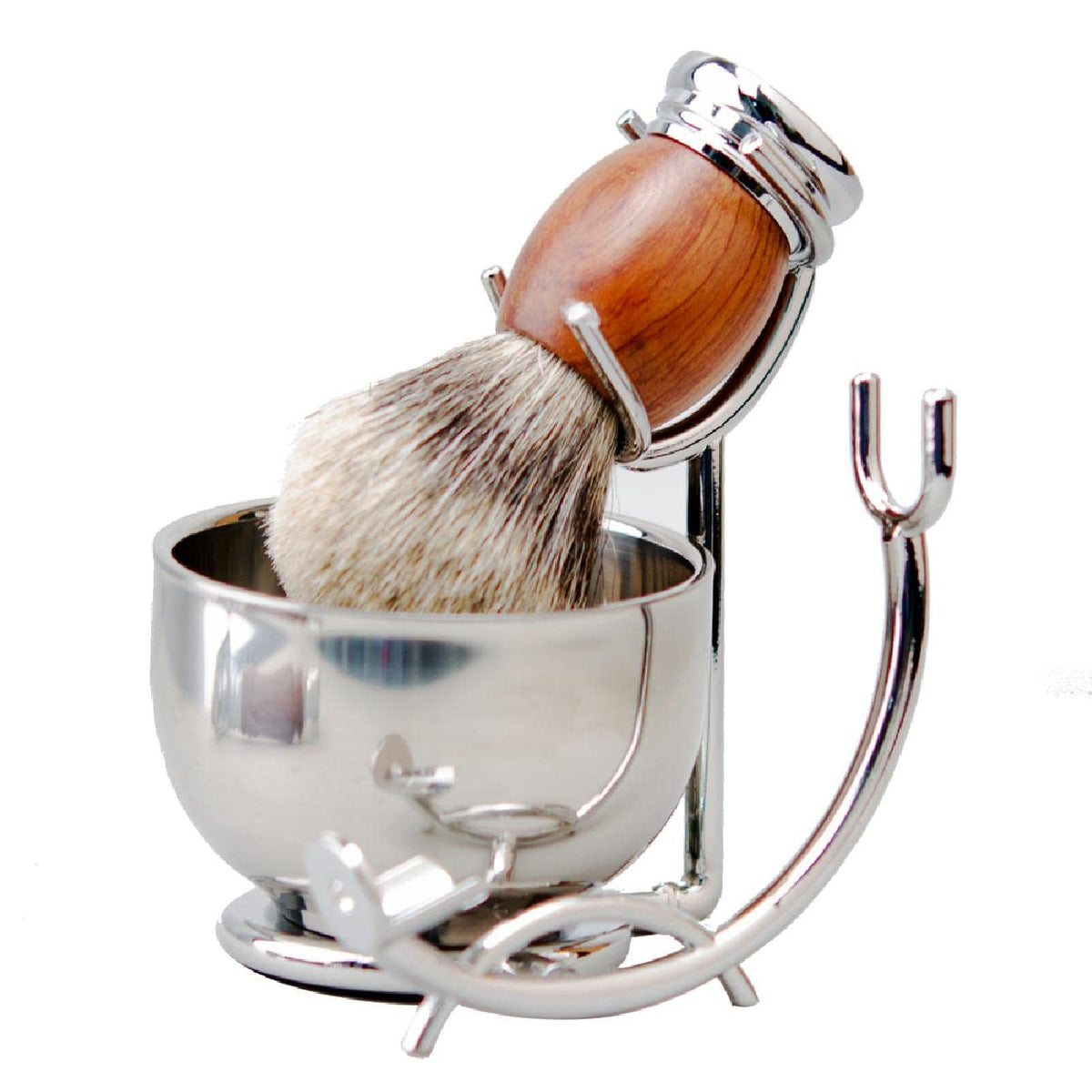 Safety Razor Shaving Kit for Men, Pure Badger Hair Shaving Brush